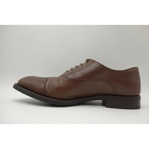 Jack Erwin Brown Leather Cap Toe Lace Up Dress Oxfords Shoes Men\'s 9.5 main image 5